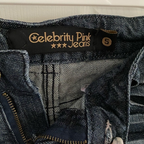 Distressed embellished jean shorts - Picture 2 of 3